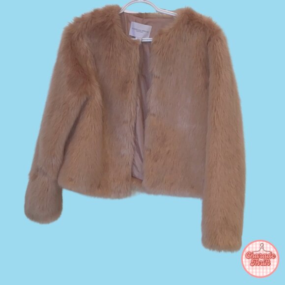 Pink Faux Fur Jacket - Picture 1 of 7